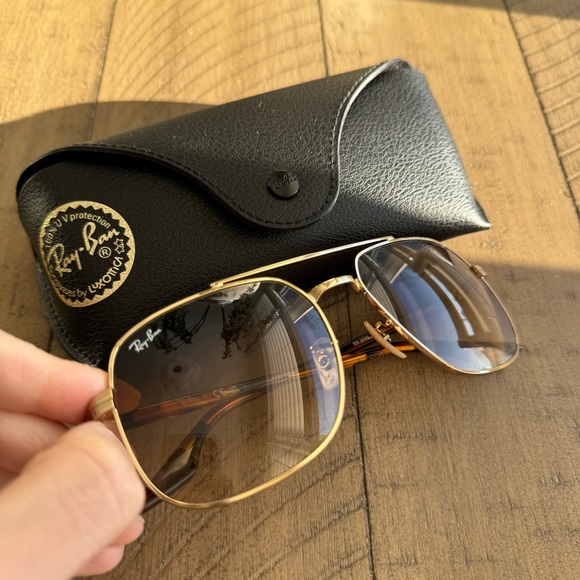 Ray Ban Sunglasses RB3699 Gold Frame with Brown Gradient Lenses, 59-18-145 - Picture 2 of 14